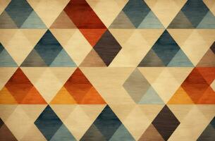 Bold Geometric pattern linen. Generate Ai photo