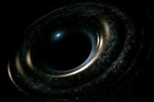 Black hole space. Generate Ai photo