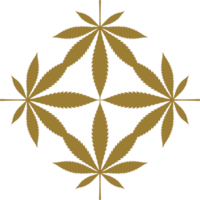 Marijuana Leaf Silhouette Composition, can use for Decoration, Ornate, Wallpaper, Cover, Art Illustration, Textile, Fabric, Fashion, or Graphic Design Element. Format PNG