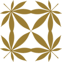 marijuana hoja silueta composición, lata utilizar para decoración, florido, fondo de pantalla, cubrir, Arte ilustración, textil, tela, moda, o gráfico diseño elemento. formato png