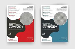 Corporate and modern business flyer template vector