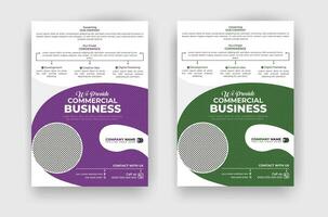 creative and professional corporate business flyer template vector