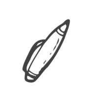 pen, stationery, sketch vector illustration