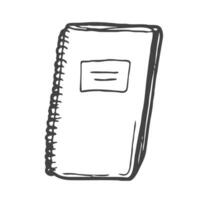 Vector sketch of notepad. Hand draw illustration sketch