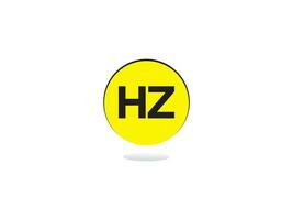 Typography Hz Logo, Creative HZ Letter Logo Template vector