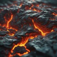 Ai generated content. Inferno Unleashed The Fiery Power of a Volcanic Eruption photo