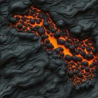 Ai generated content. Inferno Unleashed The Fiery Power of a Volcanic Eruption photo