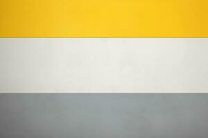 Abstract geometric gray yellow background with stripes. Generative AI photo