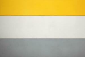 Abstract geometric gray yellow background with stripes. Generative AI photo