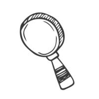 Hand drawn magnifier doodle search icon, excellent vector illustration, EPS 10