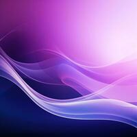 Purple abstract background with the effect of waves, lines, fog. Gradient, design, place for text. Generative AI photo