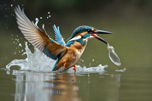 Kingfisher sharp image. Ai Generative photo