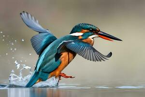 Kingfisher sharp image. Ai Generative photo