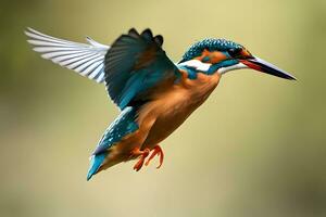 Kingfisher sharp image. Ai Generative photo