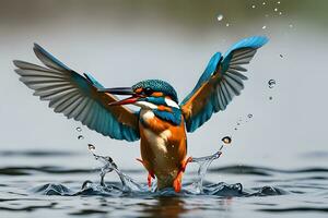 Kingfisher sharp image. Ai Generative photo
