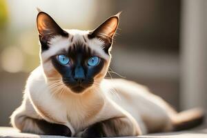 Popular Cat Portraits. Stunning photo of popular pet cat breeds. Ai Generative