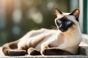 Popular Cat Portraits. Stunning photo of popular pet cat breeds. Ai Generative