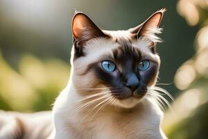 Popular Cat Portraits. Stunning photo of popular pet cat breeds. Ai Generative