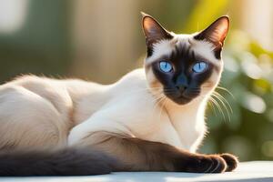 Popular Cat Portraits. Stunning photo of popular pet cat breeds. Ai Generative