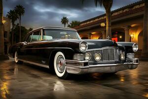 Vintage Classic Cars. Timeless Automotive Elegance. Ai Generative photo