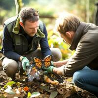 Fluttering Beauty. Elevating Your Brand with Butterfly Photography. AI Generative photo