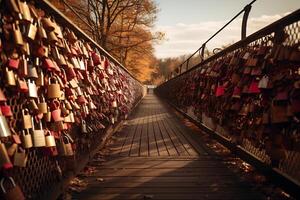 celebrando día de San Valentín felicidad con interminable romance, alegría, y afecto. ai generativo foto