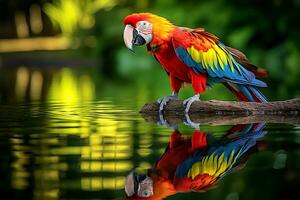 Vibrant Macaw Photography. Stunning Images by Wildlife Experts. AI Generative photo
