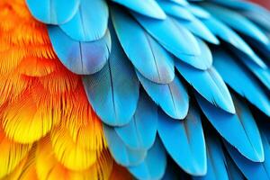 vibrante guacamayo fotografía. maravilloso imágenes por fauna silvestre expertos ai generativo foto