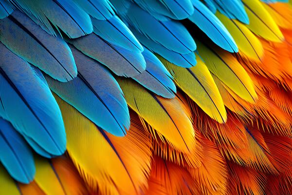 a close up of a bunch of brown feathers generative ai 32116528 Stock Photo  at Vecteezy