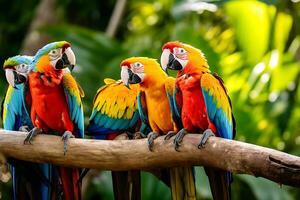 Vibrant Macaw Photography. Stunning Images by Wildlife Experts. AI Generative photo