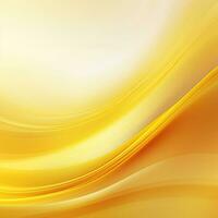 Yellow wavy abstract background for design. Generative AI photo