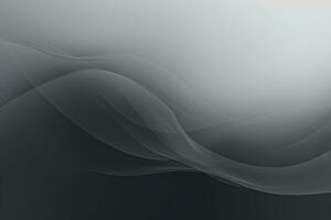 Modern gradient gray background with wave effect. Generative AI photo