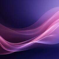 Purple abstract background with the effect of waves, lines, fog. Gradient, design, place for text. Generative AI photo