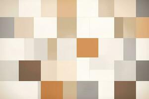 Abstract geometric gray brown background, blocks, cubes, square. Generative AI photo
