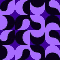 geométrico resumen sin costura patrón, cuadrícula y círculos forma, resumen geométrico, mínimo, minimalista, escandinavo, púrpura estilo, fondo de pantalla, mural. vector ilustración diseño forma