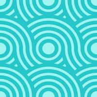 seamless pattern circle wave abstract , ocean wave, geometric line. vector illustration