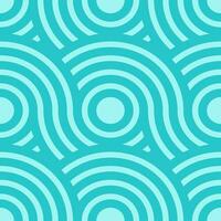 seamless pattern circle wave abstract , ocean wave, geometric line. vector illustration