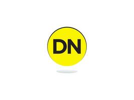 creativo dn Dakota del Norte logo letra vector icono para tienda