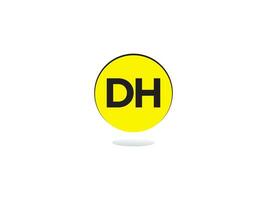 Creative Dh hd Logo Letter Vector Icon For Shop