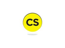 Unique Cs Logo Icon, Creative CS Letter Logo Vector