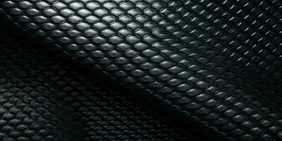 Carbon Fiber Texture Background. Black Rubber Texture Background. Generative AI photo