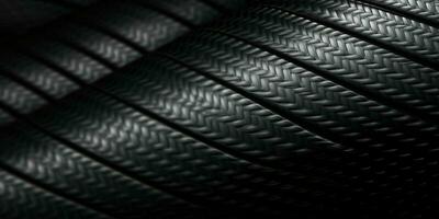 Carbon Fiber Texture Background. Black Rubber Texture Background. Generative AI photo