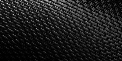 carbón fibra textura antecedentes. negro caucho textura antecedentes. generativo ai foto