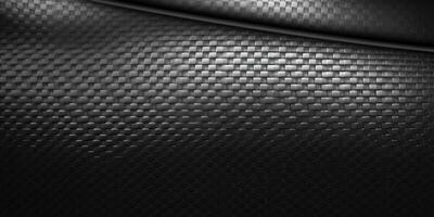 Carbon Fiber Texture Background. Black Rubber Texture Background. Generative AI photo