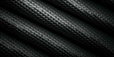 carbón fibra textura antecedentes. negro caucho textura antecedentes. generativo ai foto
