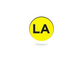 Modern LA Logo Letter Vector Image Design For You