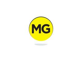 Minimal MG Logo Icon, Creative Mg Logo Letter Design For Business vector