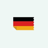 icono de la bandera de Alemania vector