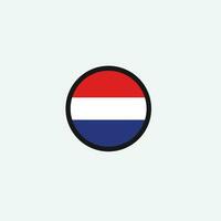 Netherland flag icon vector