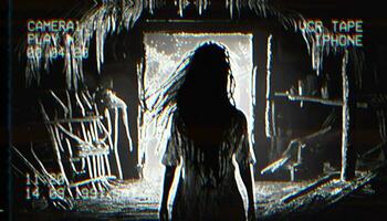 vidéo pour utilisation dans Halloween ou horreur films avec effrayant des fantômes. video